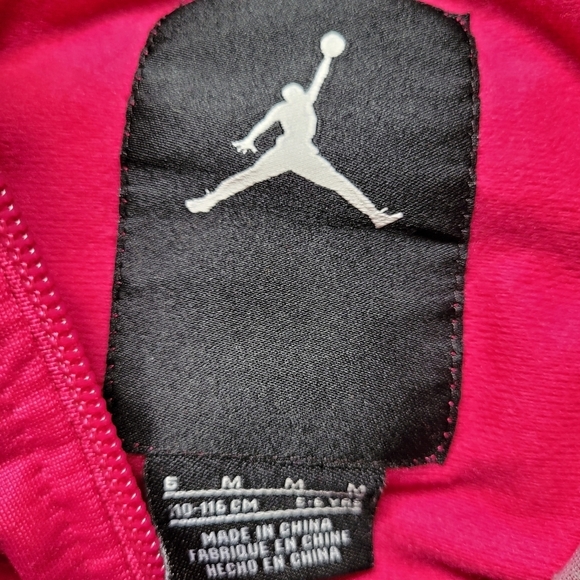 Jordan Pink And Black Girls Jacket - Picture 2 of 5